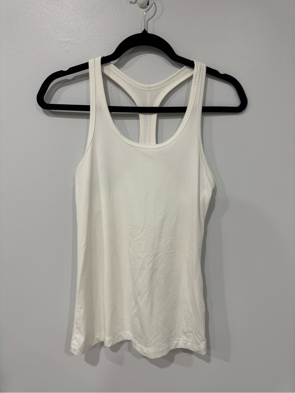 Nike White Racerback Tank - Lightweight Athletic Layering